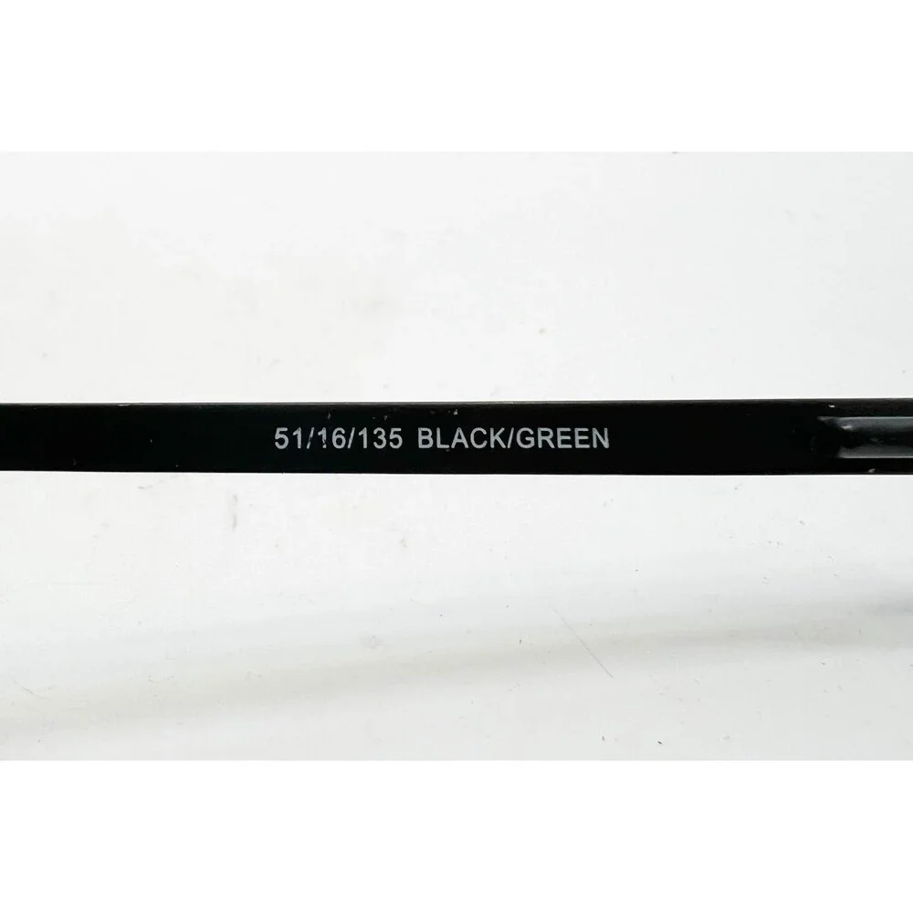 Marie Claire Eyeglasses Womens Black Green Cat Eye Frames 6231 51-16-135